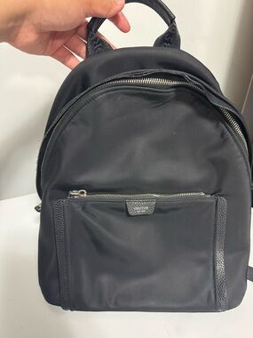 Oroton Black Nylon Backpack